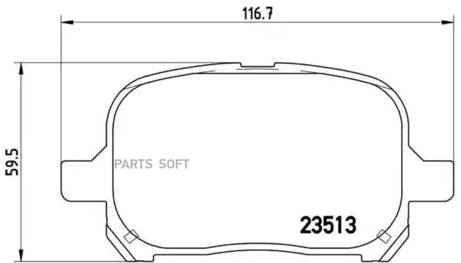 

Тормозные колодки brembo передние p83040