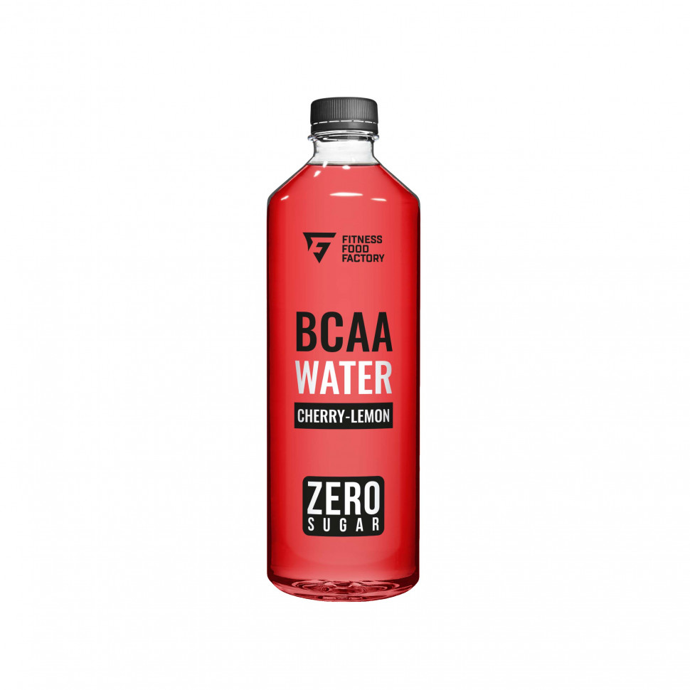 Напиток негазированный Fitness Food Factory BCAA Water, вкус Лимон - вишня, 8 шт по 500 мл