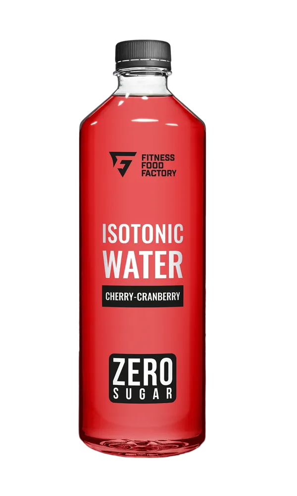 Напиток негазированный Fitness Food Factory Isotonic water, вкус Вишня-клюква, 8 шт по 500