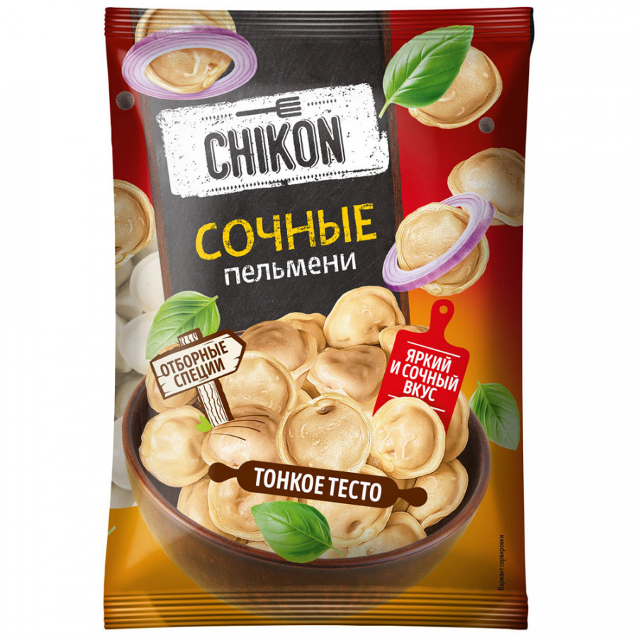

Пельмени Chikon Сочные с говядиной и курицей 900 г