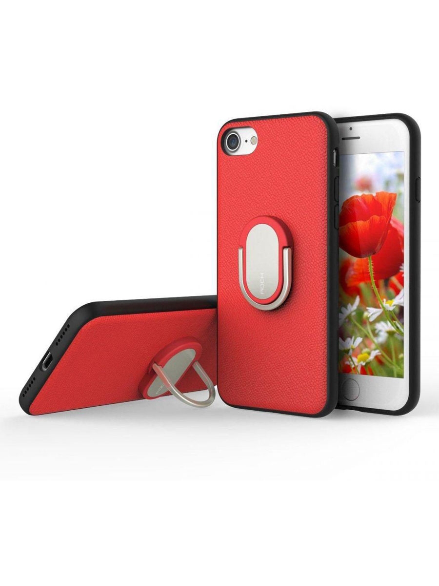 фото Чехол rock ring holder case m1 для apple iphone 7/8 red