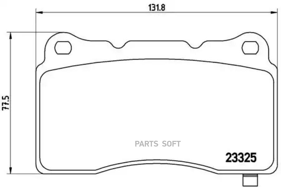 

Тормозные колодки brembo передние p59079