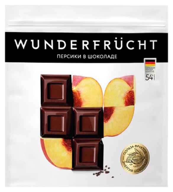 

Персик сушеный Wunderfrucht в темном шоколаде 180 г