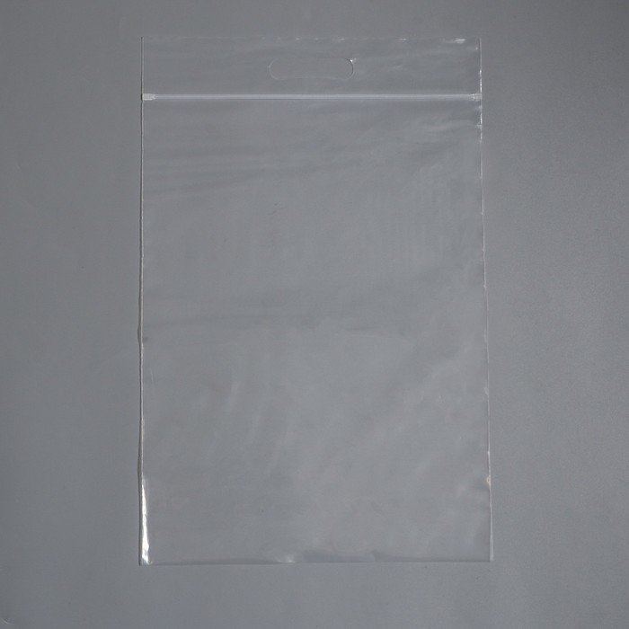 Пакет zip lock с вырубной ручкой 30 X 40 см (50 шт