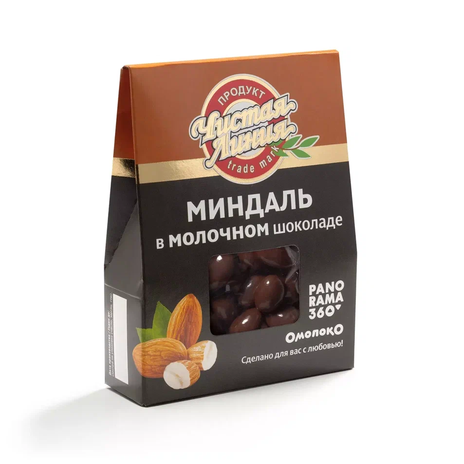 

Драже Чистая Линия Миндаль в молочном шоколаде, 100 г