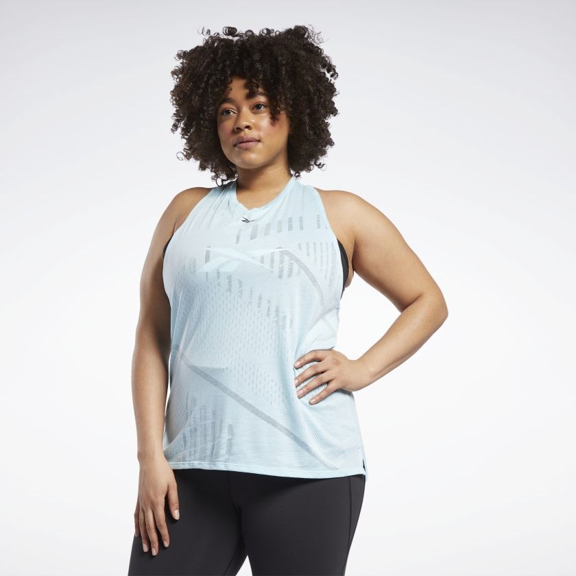 Майка женская Reebok GM4872 голубая 3XL 1226₽