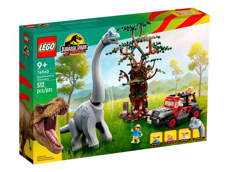 Конструктор Lego Jurassic World 76960 Встреча с Брахиозавром lego jurassic world нападение трицератопса
