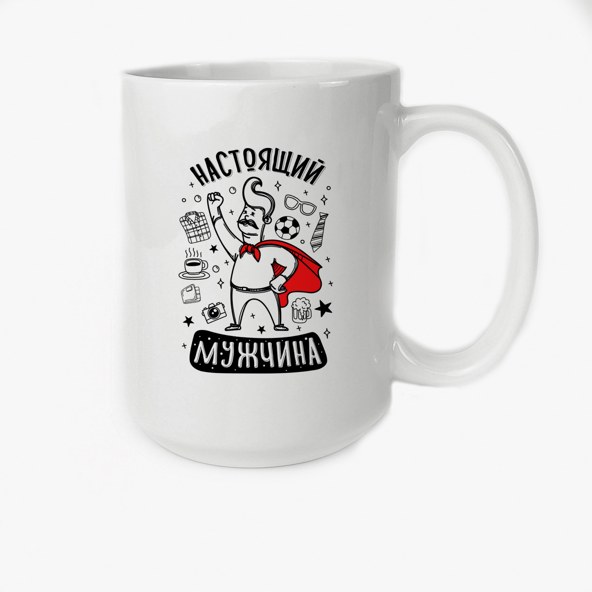 

Кружка CoolPodarok Прикол Настоящий мужчина