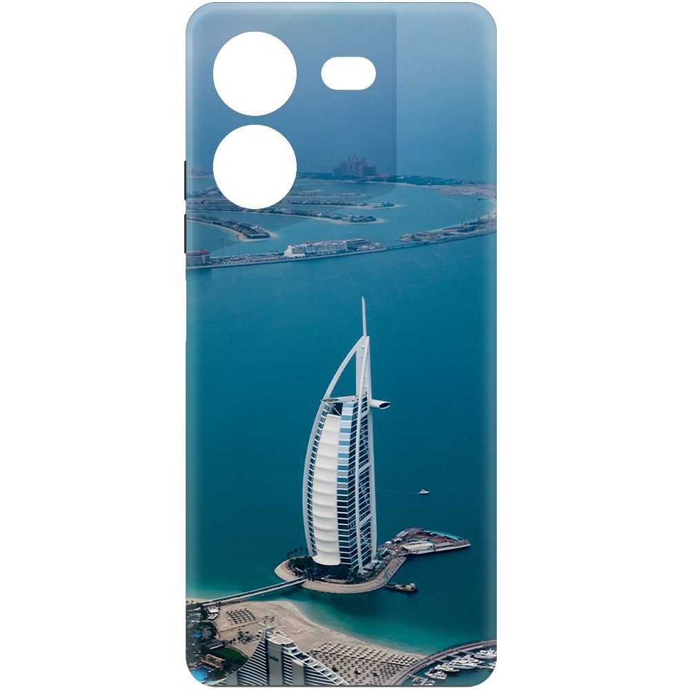

Чехол-накладка Krutoff Soft Case ОАЭ, Бурдж-эль-Араб для TECNO Pova 5 Pro черный