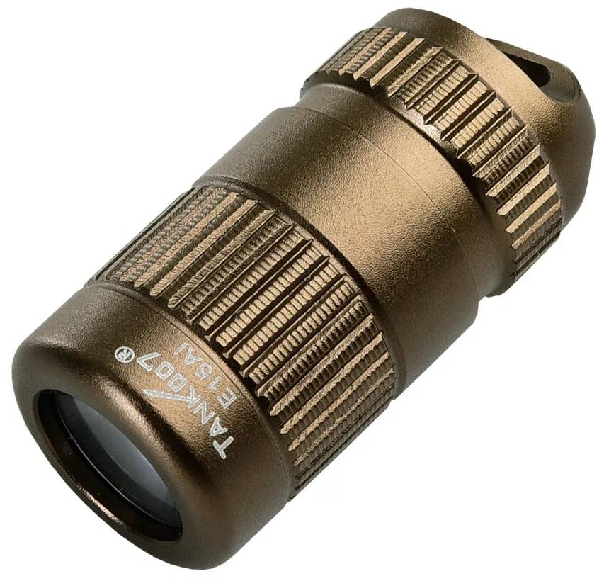 Светодиодный фонарь TANK007 E15Bronze карманный брелок бронзовый