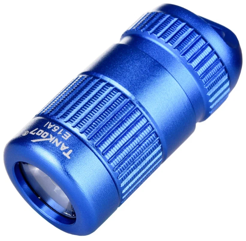Светодиодный фонарь TANK007 E15blue карманный брелок синий