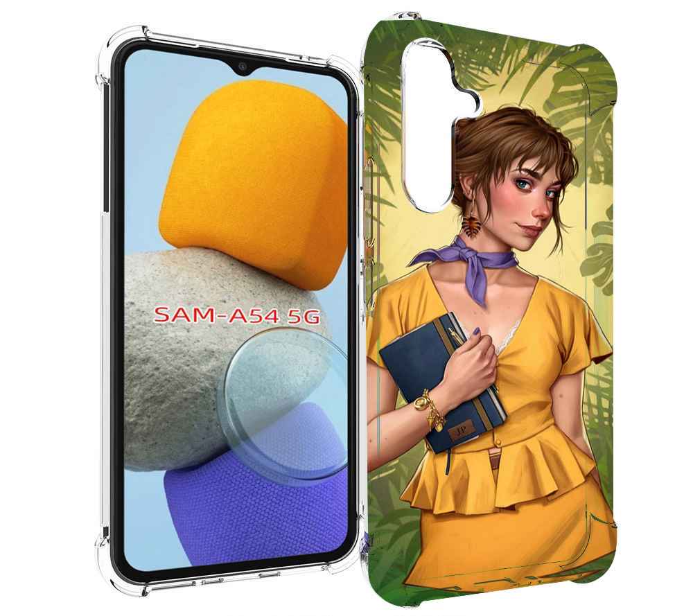 

Чехол MyPads девушка-в-зелени женский для Samsung Galaxy A54, Tocco