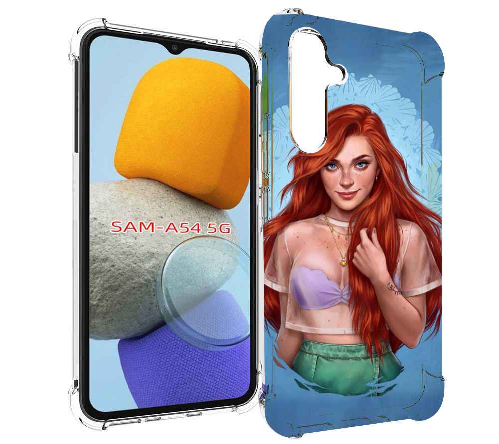 

Чехол MyPads девушка-в-голубом-фоне женский для Samsung Galaxy A54, Tocco