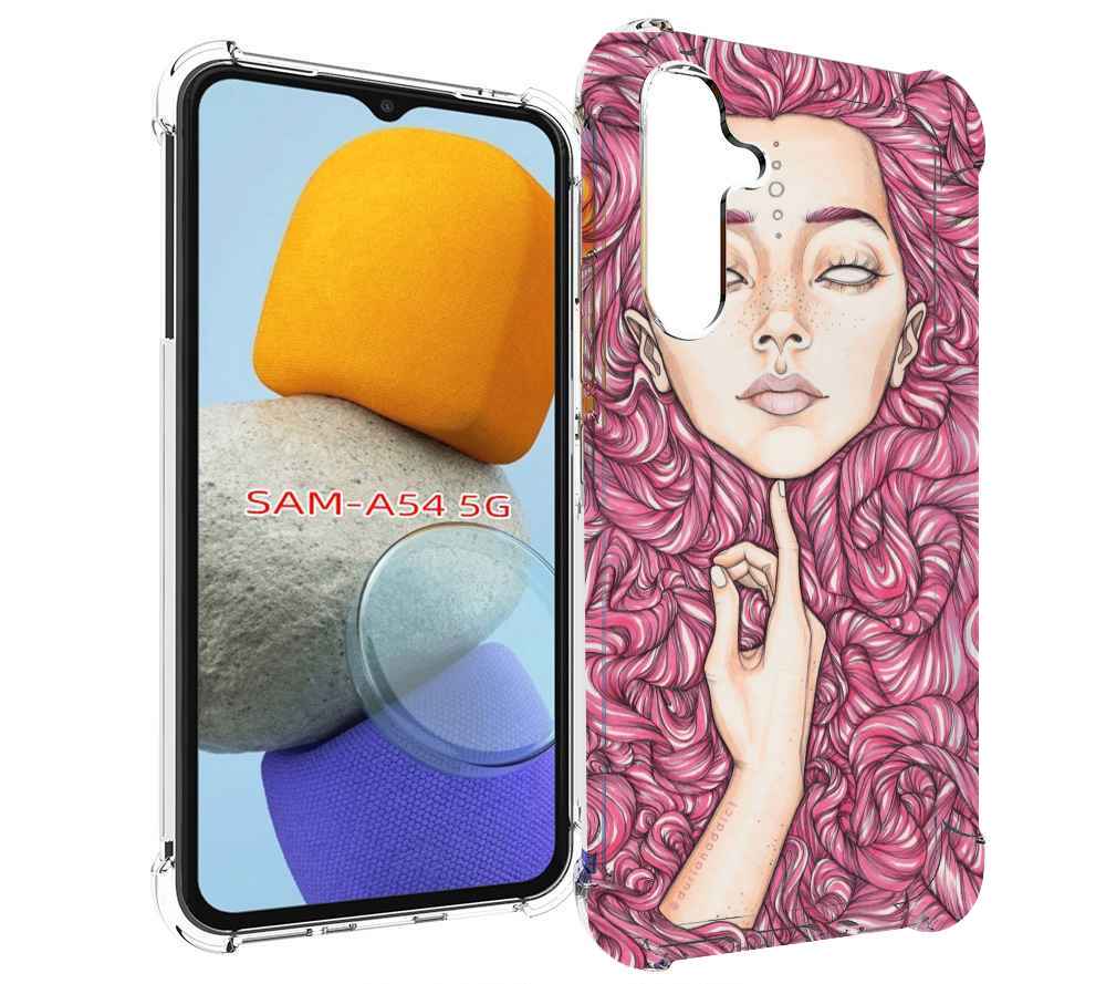 

Чехол MyPads девушка утонула в волосах женский для Samsung Galaxy A54, Tocco
