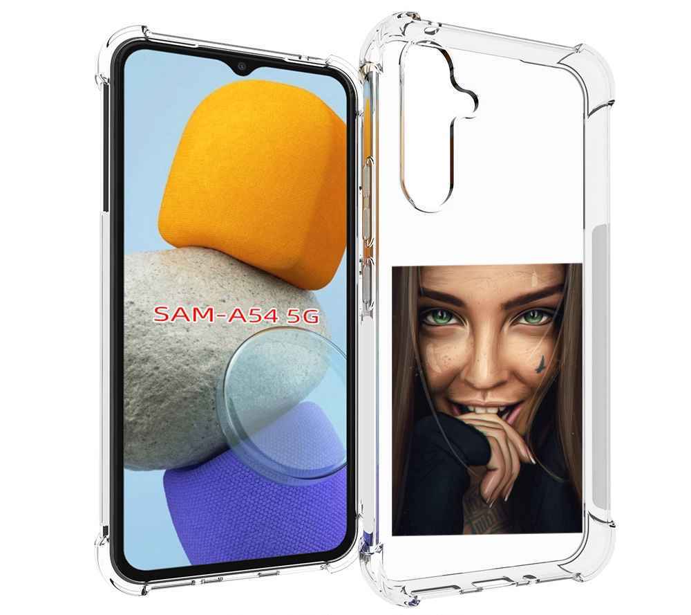 

Чехол MyPads девушка улыбается женский для Samsung Galaxy A54, Tocco