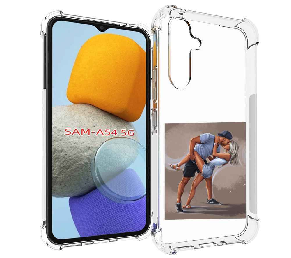 

Чехол MyPads девушка с парнем танцуют женский для Samsung Galaxy A54, Tocco