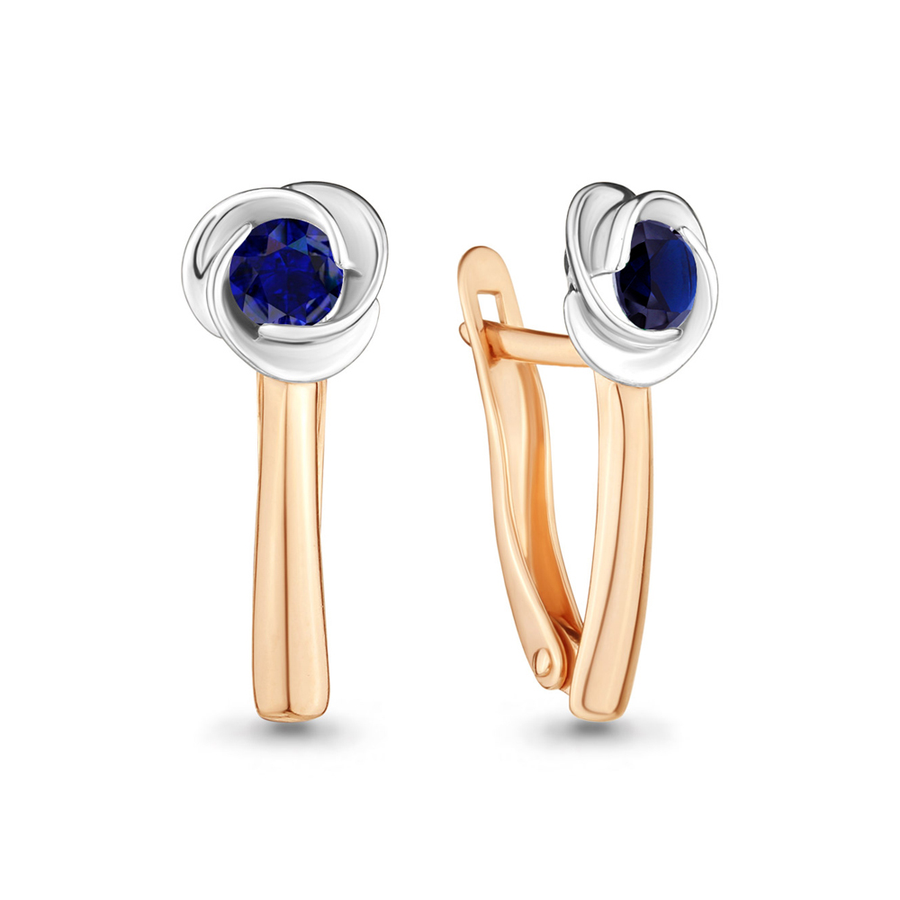 

Серьги из серебра с сапфиром Aquamarine 42886Н_925_з, 42886Н_925_з