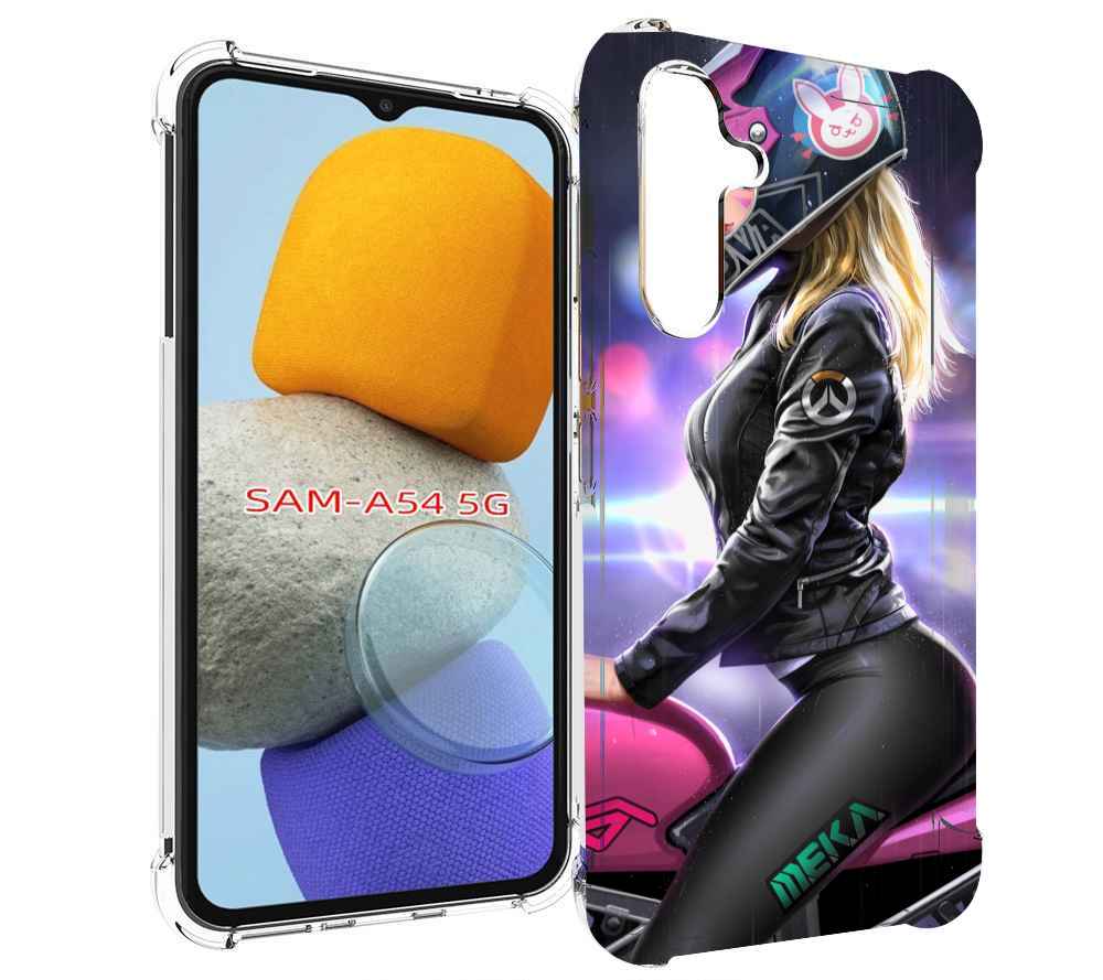 

Чехол MyPads девушка на мотоцикле неон женский для Samsung Galaxy A54, Tocco