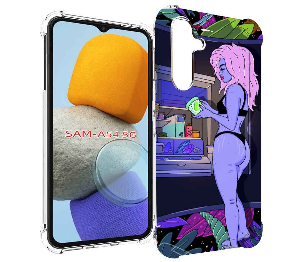 

Чехол MyPads девушка любит покушать женский для Samsung Galaxy A54, Tocco