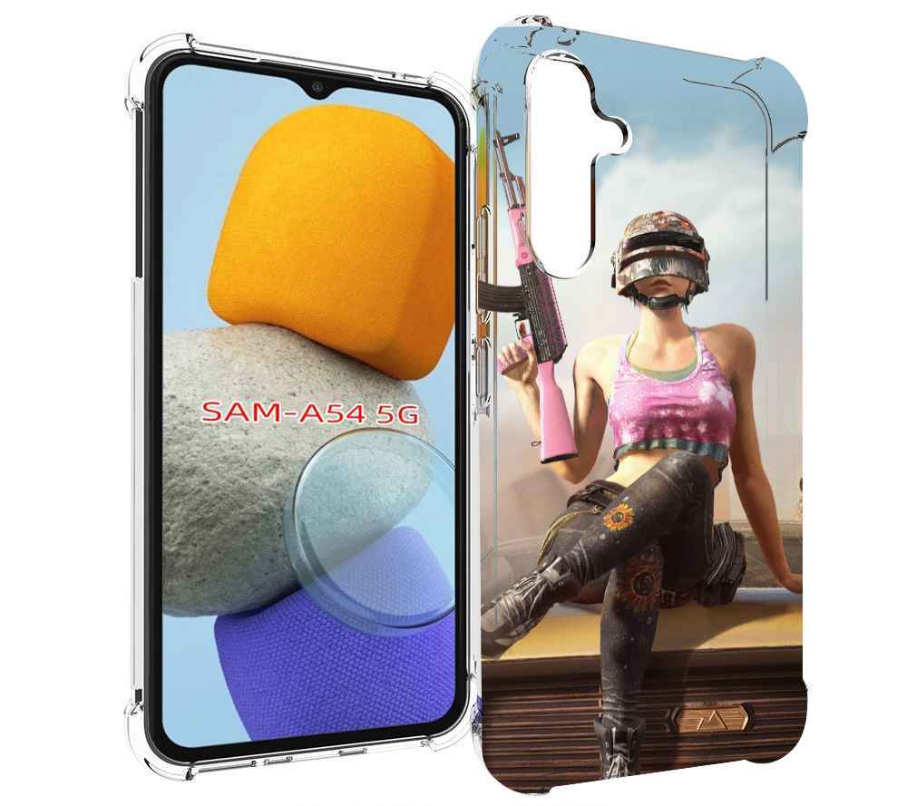

Чехол MyPads девушка из PUBG для Samsung Galaxy A54, Tocco