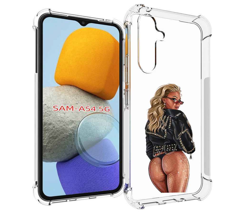 

Чехол MyPads девушка в чулках полуголая женский для Samsung Galaxy A54, Tocco