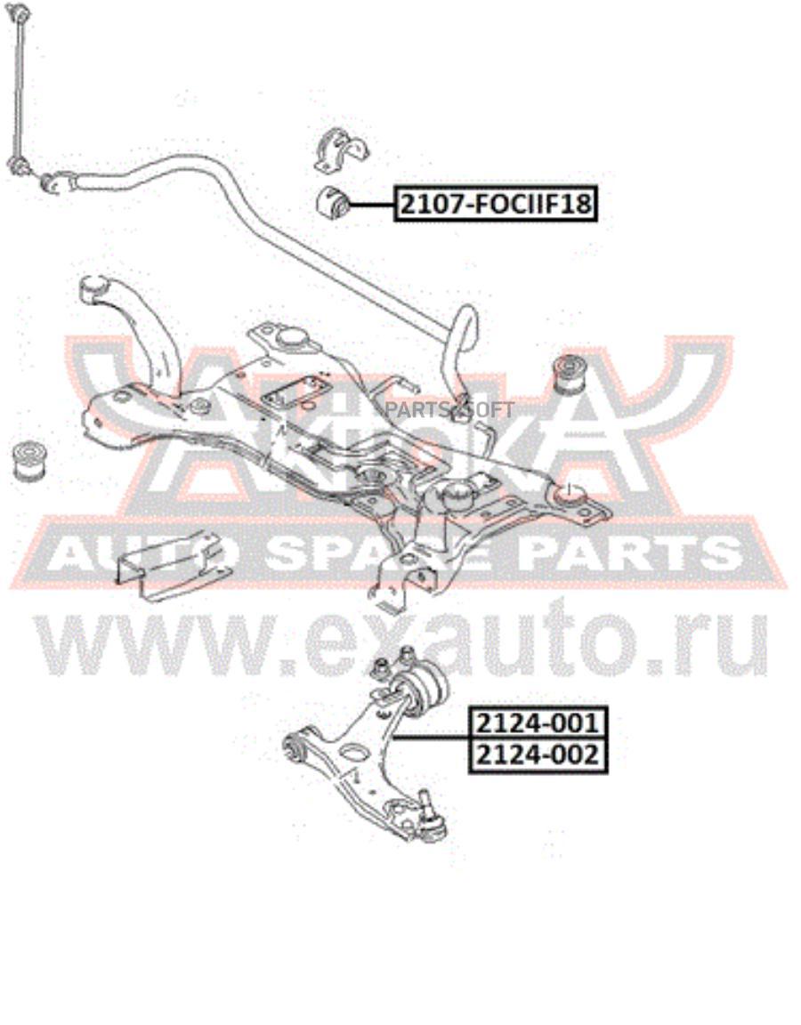 

ASVA Втулка переднего стабилизатора d18.5 ASVA 2107FOCIIF18