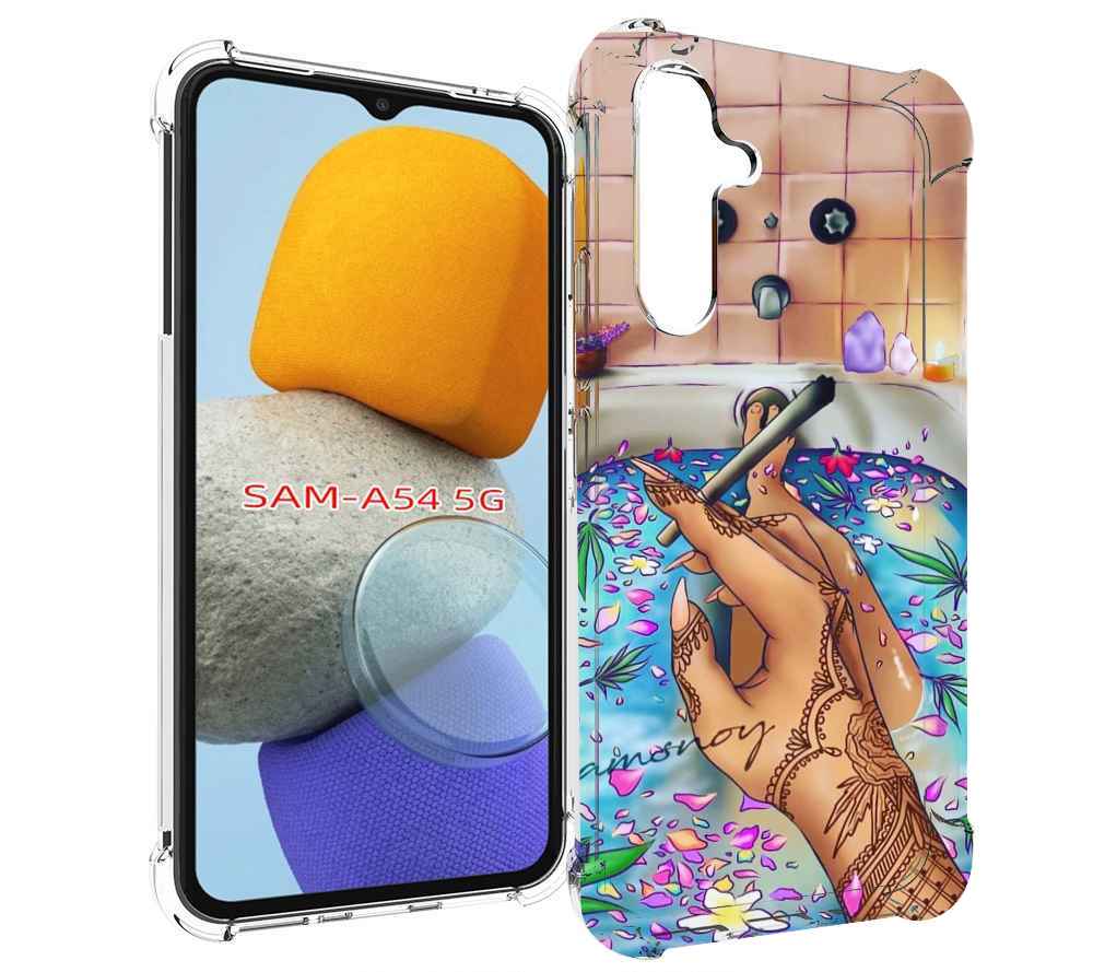 

Чехол MyPads девушка в ванне женский для Samsung Galaxy A54, Tocco