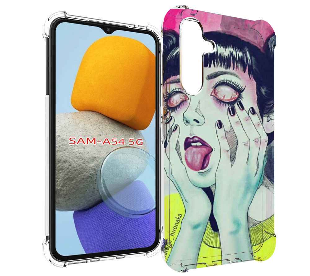 

Чехол MyPads девушка без зрачков для Samsung Galaxy A54, Tocco