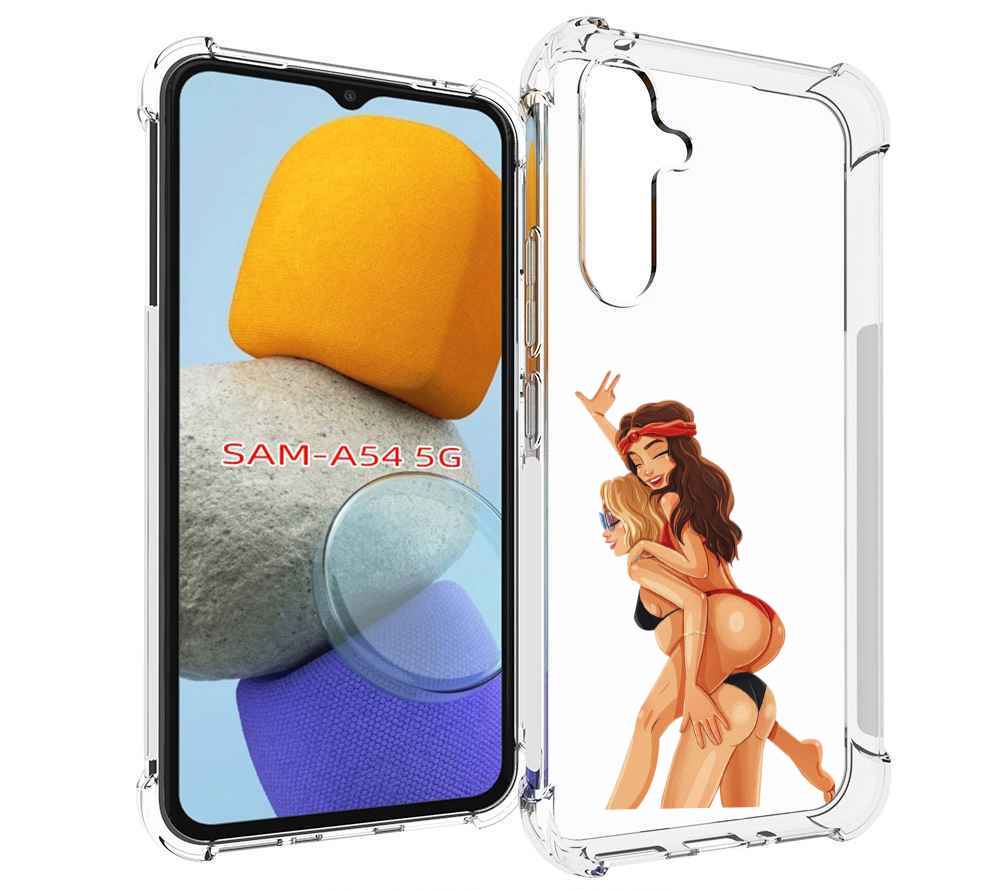 

Чехол MyPads две-подружки-в-купальниках женский для Samsung Galaxy A54, Tocco