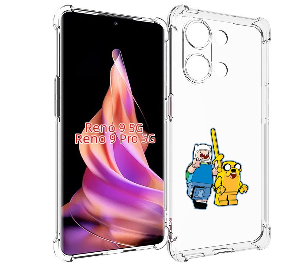 

Чехол MyPads время приключений лего для Oppo Reno 9/Reno 9 Pro, Прозрачный, Tocco