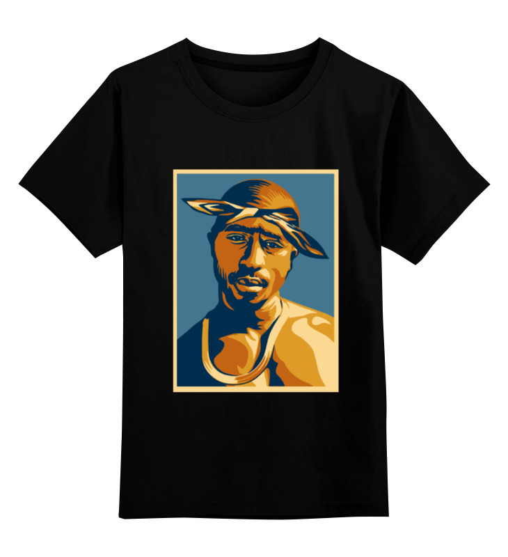 

Футболка детская Printio Тупак шакур (2pac) цв. черный р. 128, Тупак шакур (2pac)
