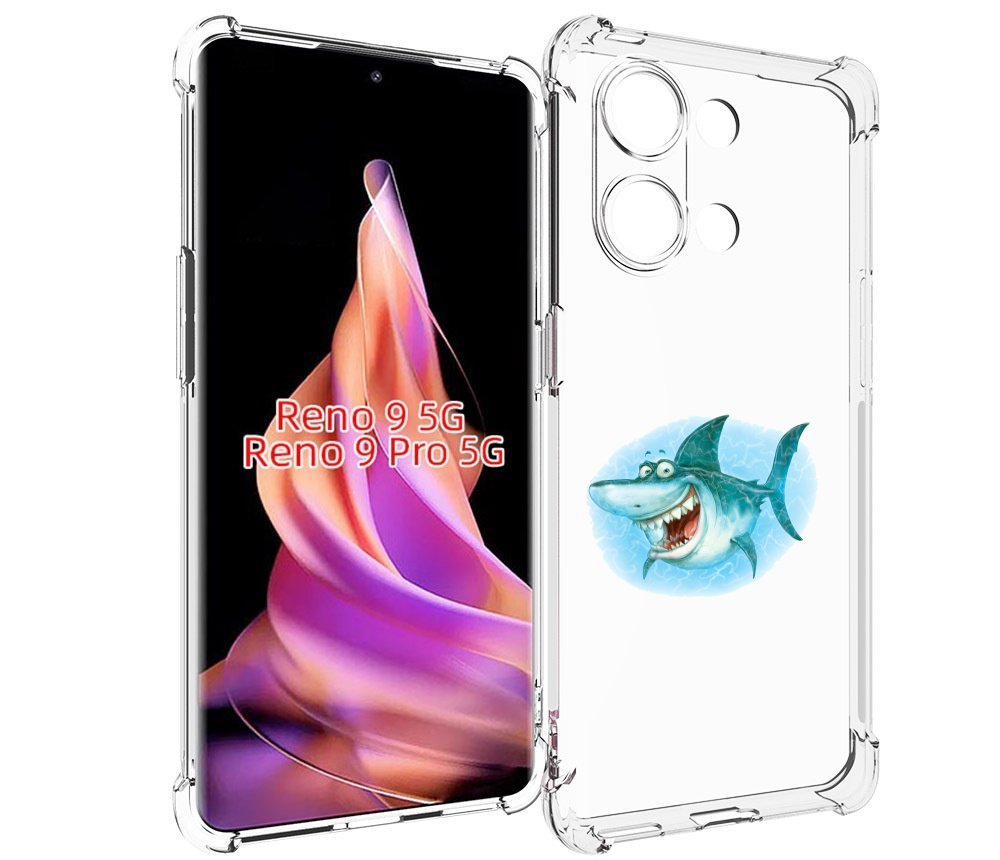 

Чехол MyPads веселая акула для Oppo Reno 9/Reno 9 Pro, Прозрачный, Tocco