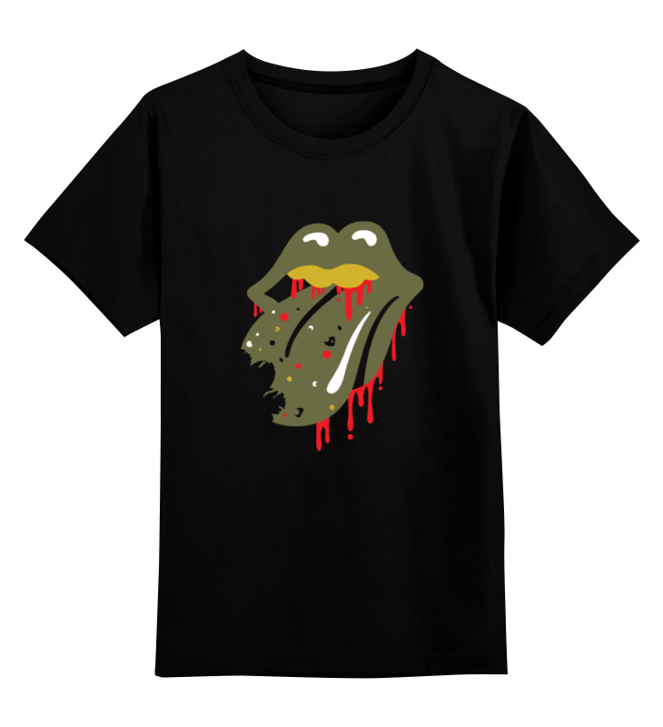 

Футболка детская Printio Walking dead x rolling stones цв. черный р. 128, Walking dead x rolling stones