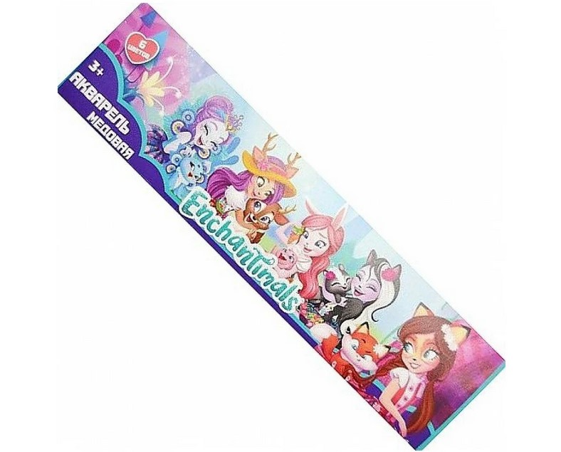 

Акварель медовая Enchantimals Centrum 88697 6 цветов, Белый;желтый;красный;зеленый;синий;черный, Enchantimals