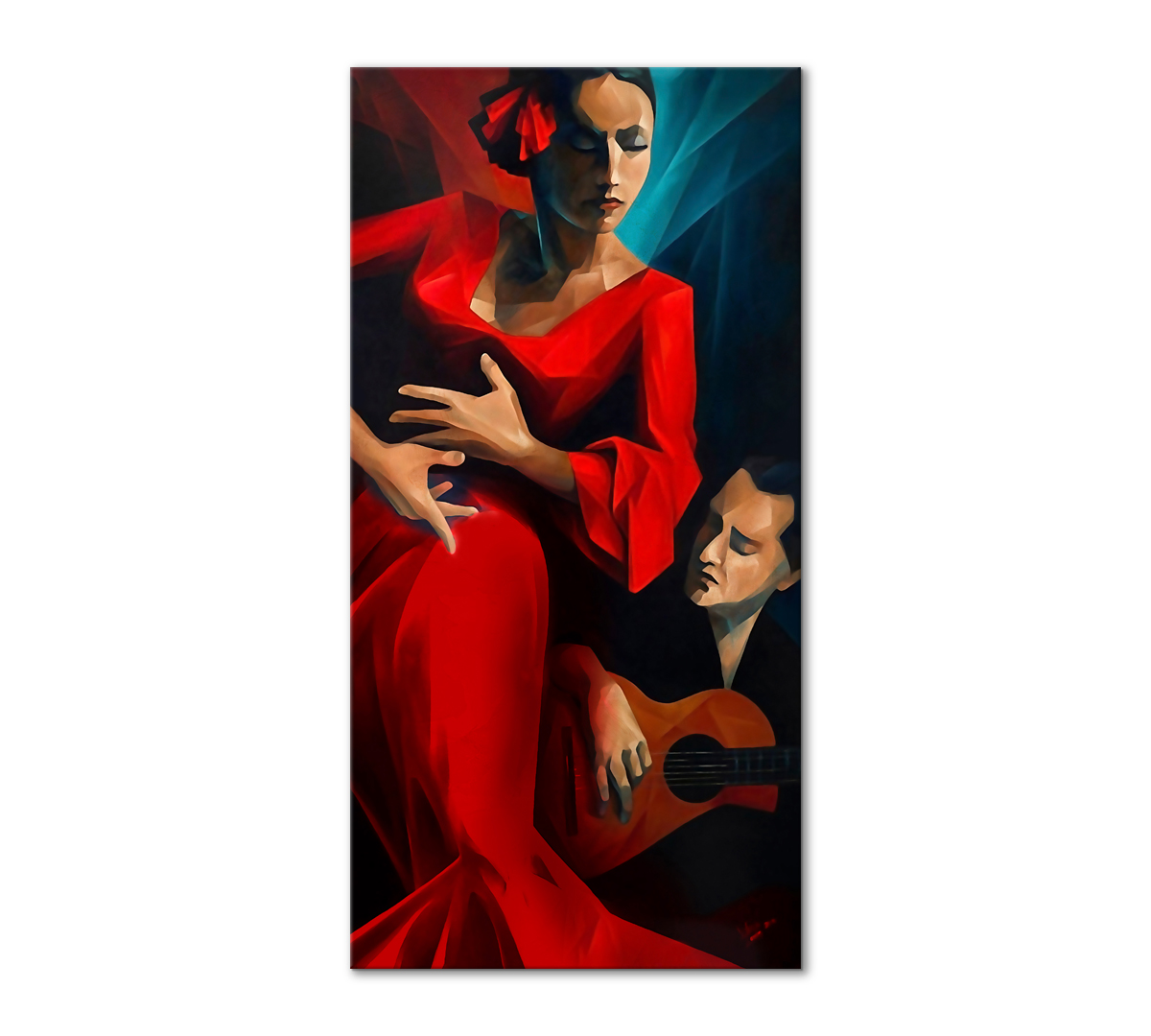 

Картина интерьерная на холсте Poly Print Art Фламенко 60х30 см.