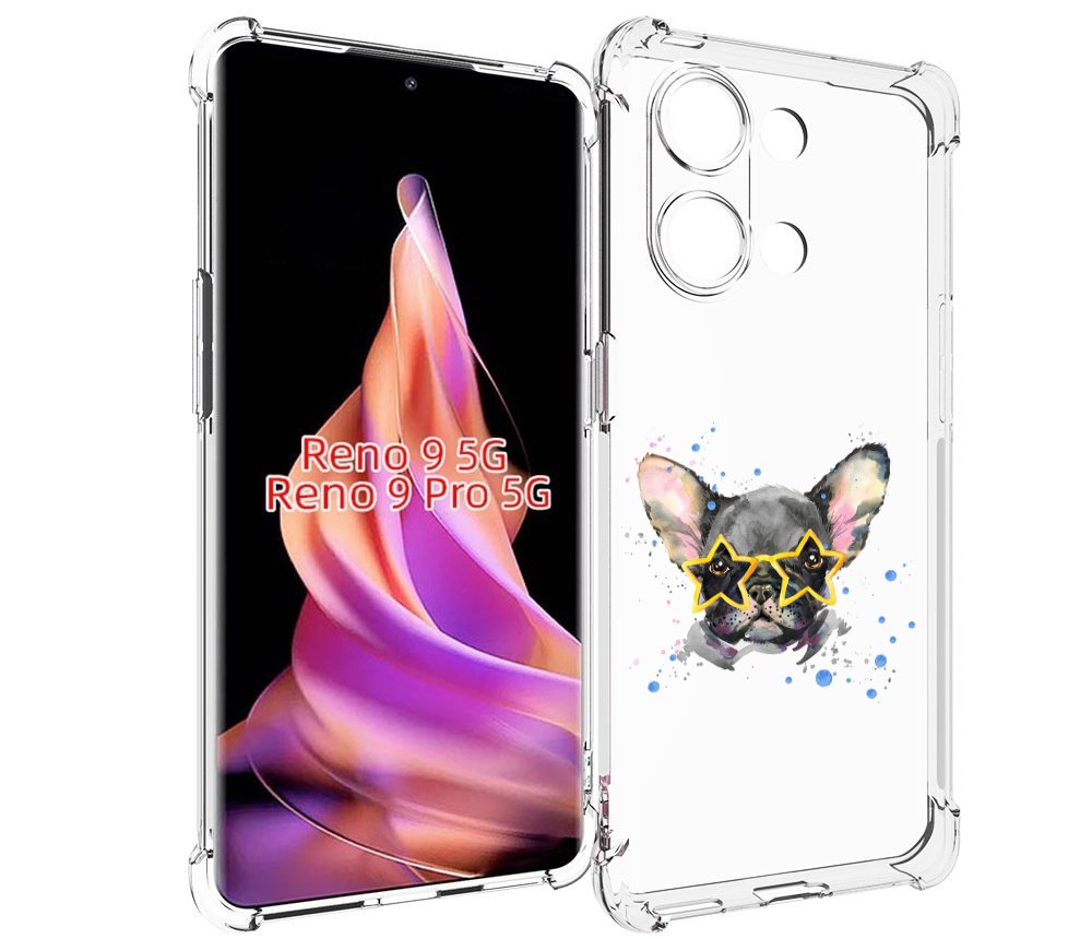 

Чехол MyPads буля в очках для Oppo Reno 9/Reno 9 Pro, Прозрачный, Tocco