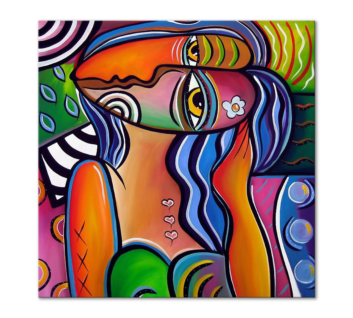 

Картина интерьерная на холсте Poly Print Art Дилемма 30х30 см.