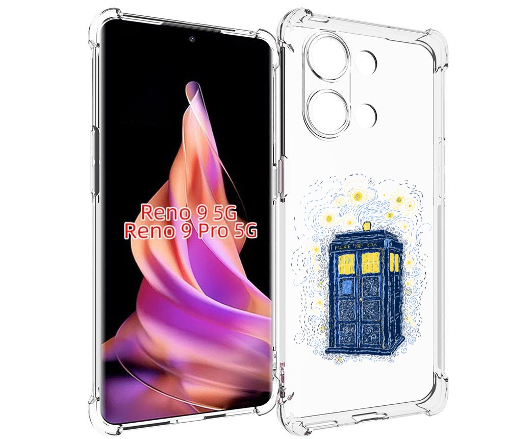 

Чехол MyPads будка рисунок для Oppo Reno 9/Reno 9 Pro, Прозрачный, Tocco