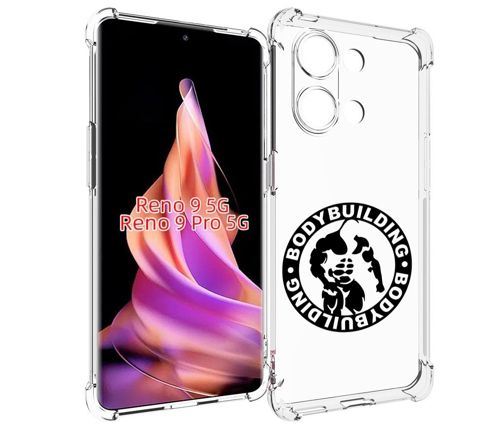 

Чехол MyPads бодибилдинг для Oppo Reno 9/Reno 9 Pro, Прозрачный, Tocco