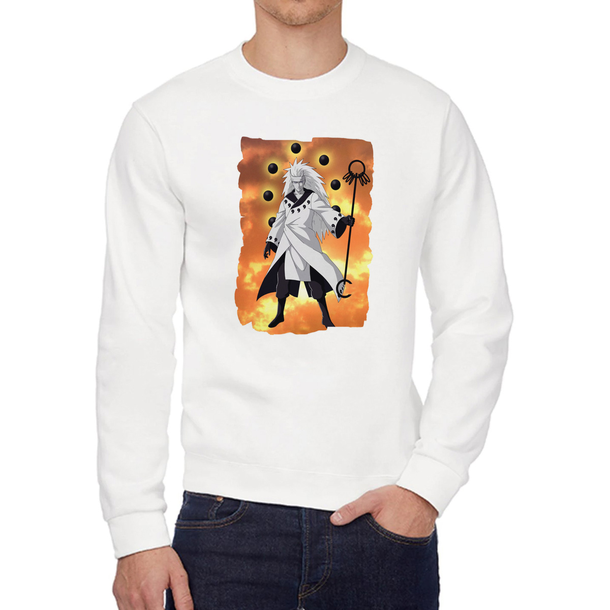 

Свитшот унисекс CoolPodarok W041321 белый 48 RU, 8W041321