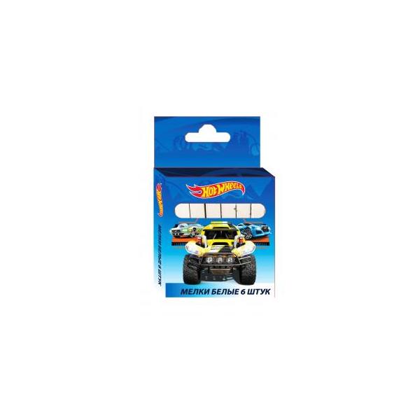 фото Мел белый hot wheels, 6 шт в упаковке centrum 89268