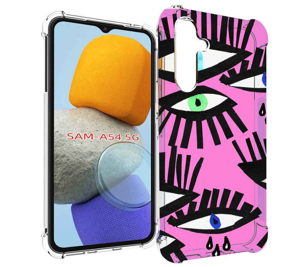 

Чехол MyPads глазки абстракция для Samsung Galaxy A54, Tocco
