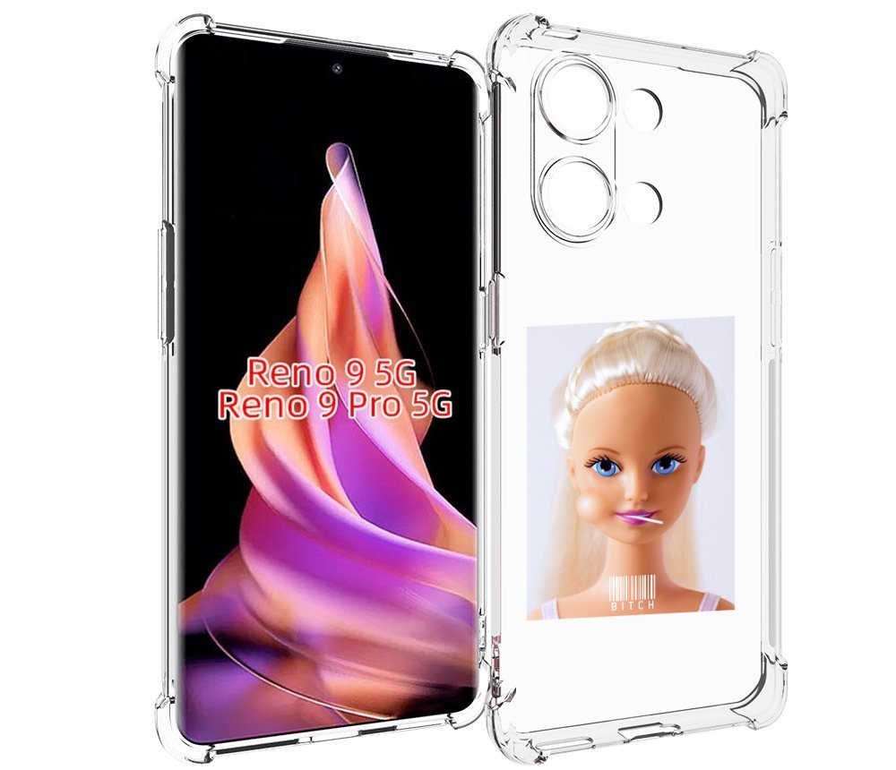 

Чехол MyPads барби для OPPO Reno 9 / Reno 9 Pro, Прозрачный, Tocco