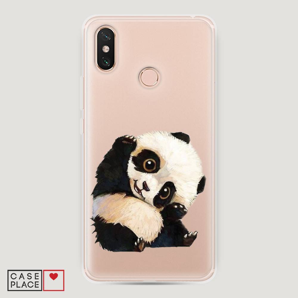 

Пластиковый чехол "Большеглазая панда" на Xiaomi Mi Max 3, Большеглазая панда
