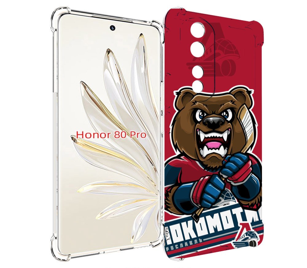 

Чехол MyPads хоккеи локомотив ярославь мужской для Honor 80 Pro, Прозрачный, Tocco