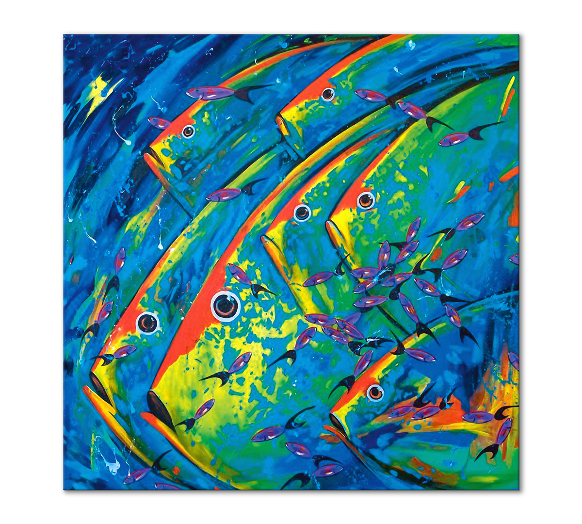 

Картина интерьерная на холсте Poly Print Art Марафон 30х30 см.