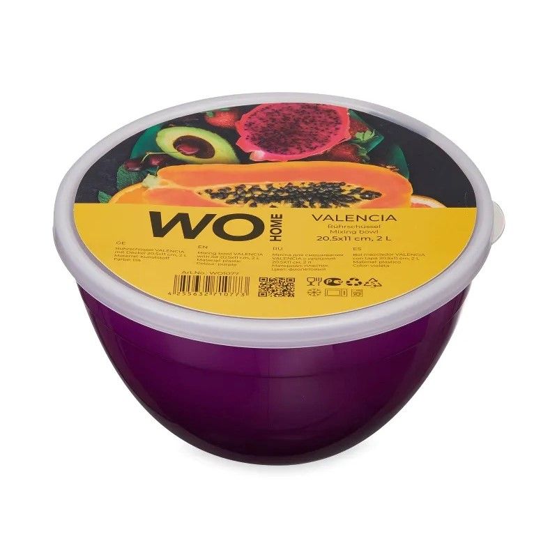 

Миска WO Home Valencia фиолетовая 2 л