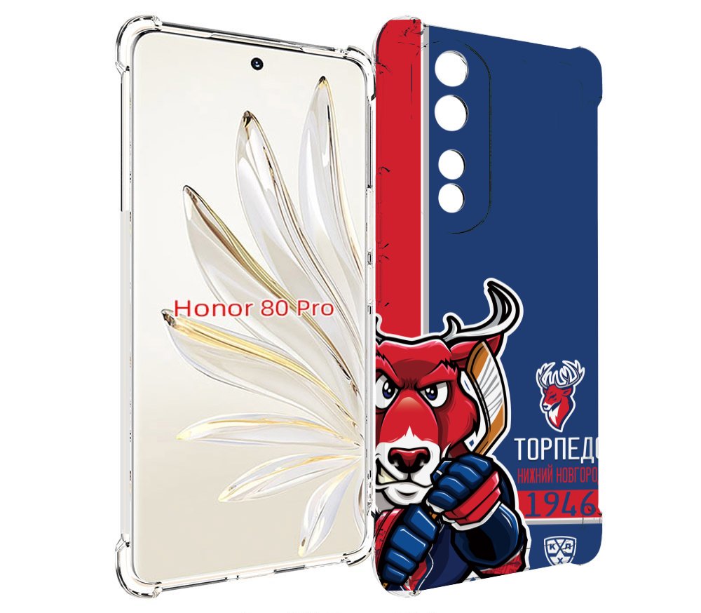

Чехол MyPads хк торпедо нижнии новгород мужской для Honor 80 Pro, Прозрачный, Tocco