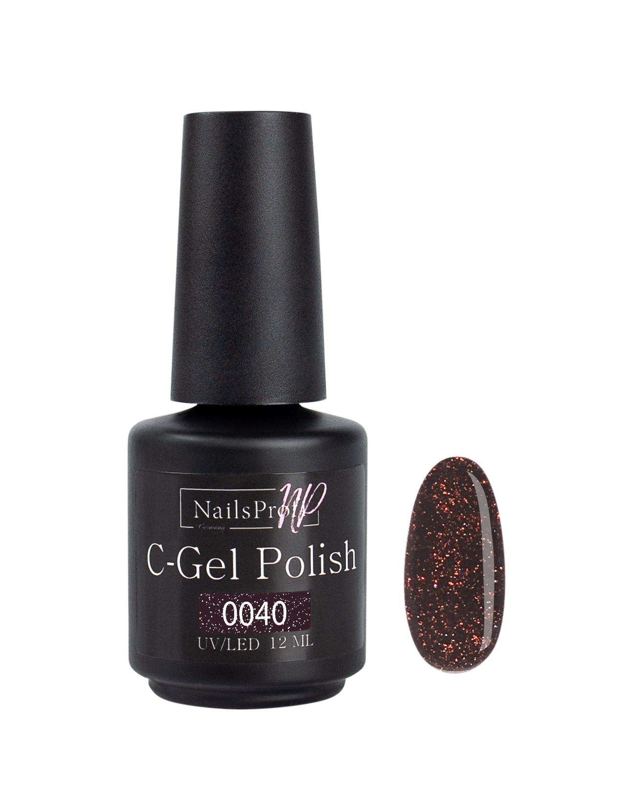 фото Гель лак nailsprofi для ногтей, маникюра, педикюра /c-gel polish-s 0040 - 12 мл