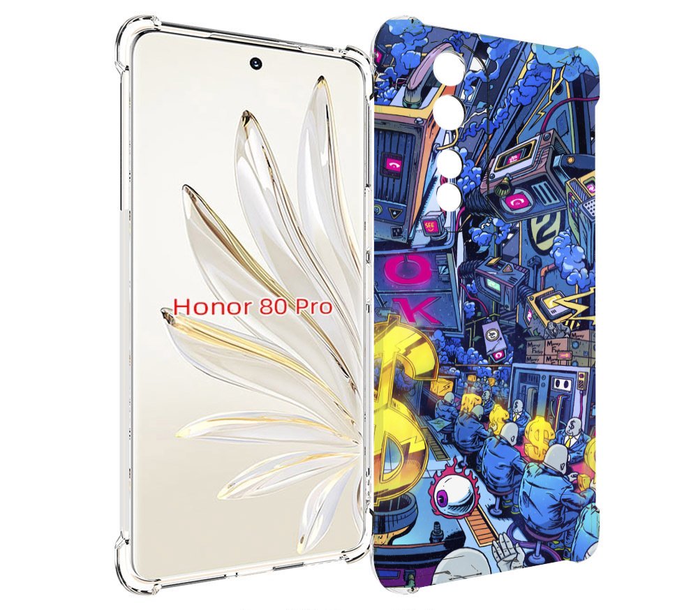 

Чехол MyPads футуристичная картинка для Honor 80 Pro, Прозрачный, Tocco